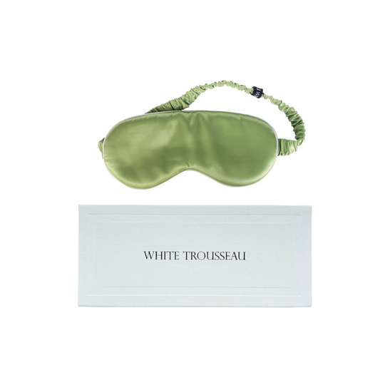 Aurelie Pure Silk Sleep Eye Mask | Sage Green