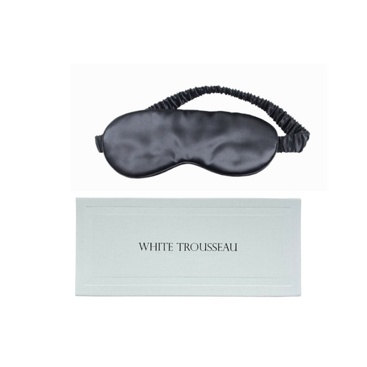 Aurelie Pure Silk Sleep Eye Mask | Black