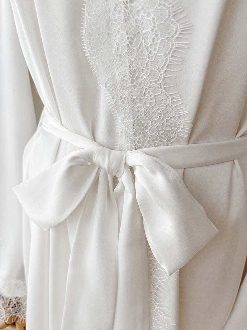 Satin Bridal Robe Wedding Trousseau Satin Sleepwear Wedding Robe